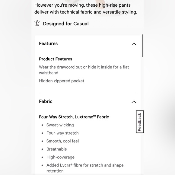 Lululemon Stretch High-Rise Pant 7/8 Length Black - Picture 4 of 10